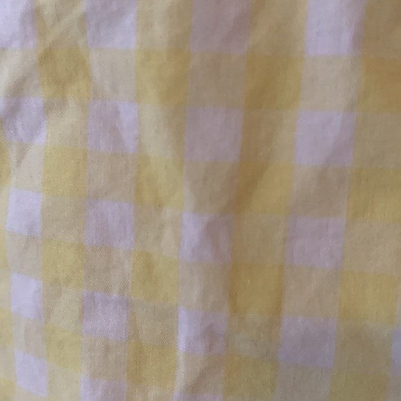 C. Wonder Yellow Plaid Button Down Shirt Medium - Picture 4 of 4